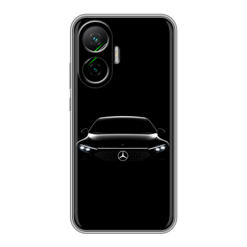 Силиконовый чехол на Poco F7 с принтом Mercedes Мерседес