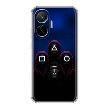 Силиконовый чехол на Poco F7 с принтом Игра Кальмара