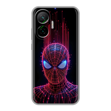 Силиконовый чехол на Poco F7 с принтом Spiderman Человек паук Силиконовый чехол на Poco F7 с принтом Spiderman Человек паук