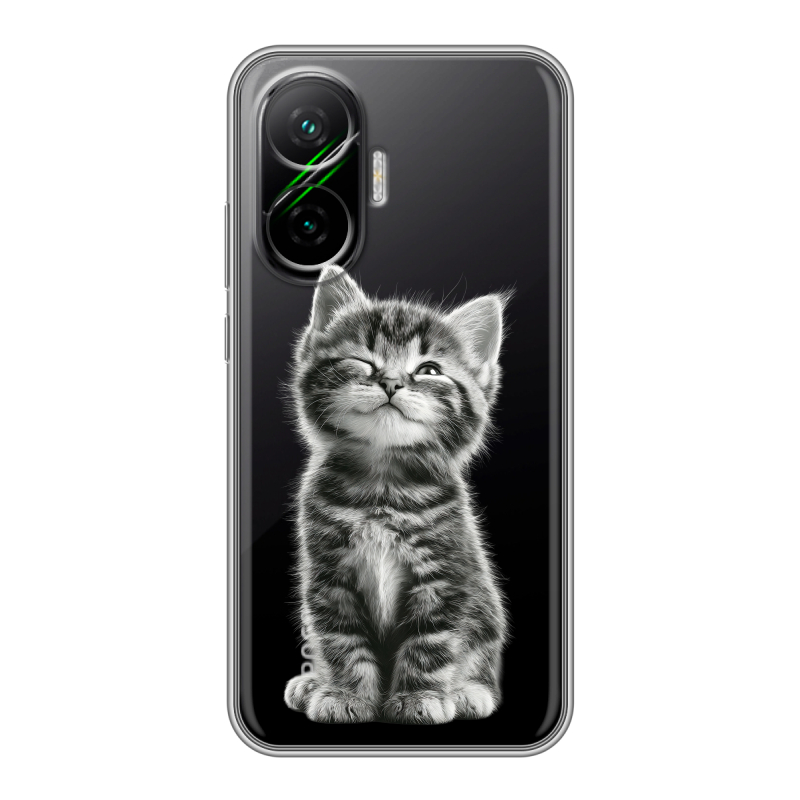 Силиконовый чехол на Poco F7 с принтом Котенок Силиконовый чехол на Poco F7 с принтом Котенок