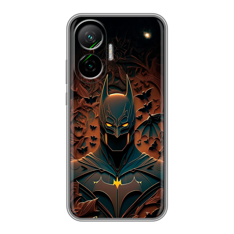Силиконовый чехол на Poco F7 с принтом Batman Бэтмен Силиконовый чехол на Poco F7 с принтом Batman Бэтмен