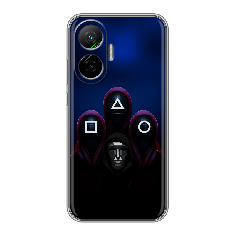 Силиконовый чехол на Poco F7 с принтом Игра Кальмара Силиконовый чехол на Poco F7 с принтом Игра Кальмара
