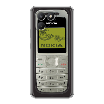 Силиконовый чехол на Tecno Pova 7 Neo с принтом Ретро Нокия