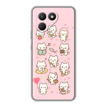 Силиконовый чехол на Tecno Pova 7 Neo с принтом Hello Kitty Хелоу Кити