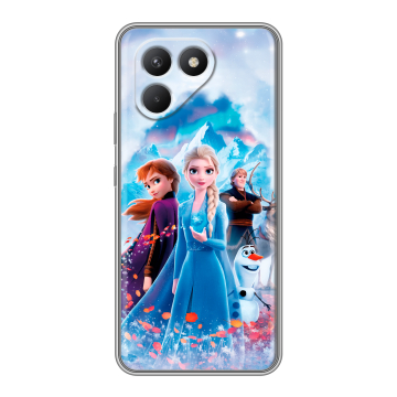 Силиконовый чехол на Tecno Pova 7 Neo с принтом Холодное сердце Frozen Силиконовый чехол на Tecno Pova 7 Neo с принтом Холодное сердце Frozen