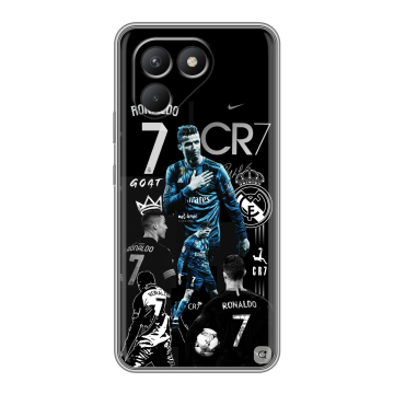 Силиконовый чехол на Tecno Pova 7 Neo с принтом Реал Роналдо
