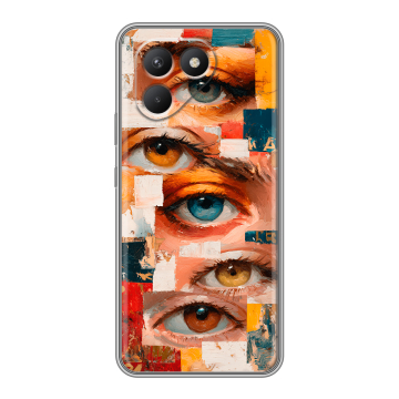 Силиконовый чехол на Tecno Pova 7 Neo с принтом Модный принт Силиконовый чехол на Tecno Pova 7 Neo с принтом Модный принт