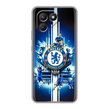 Силиконовый чехол на Tecno Pova 7 Neo с принтом Chelsea Челси Силиконовый чехол на Tecno Pova 7 Neo с принтом Chelsea Челси
