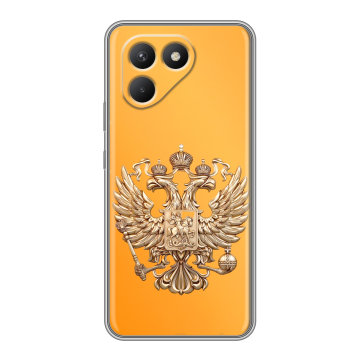 Силиконовый чехол на Tecno Pova 7 Neo с принтом Герб Флаг России Силиконовый чехол на Tecno Pova 7 Neo с принтом Герб Флаг России