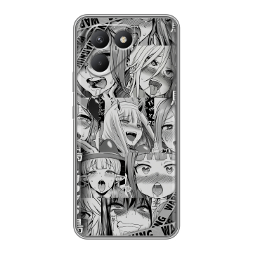 Силиконовый чехол на Tecno Pova 7 Neo с принтом Ahegao Ахегао Аниме Силиконовый чехол на Tecno Pova 7 Neo с принтом Ahegao Ахегао Аниме