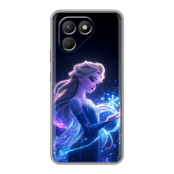 Силиконовый чехол на Tecno Pova 7 Neo с принтом Холодное сердце Frozen