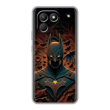 Силиконовый чехол на Tecno Pova 7 Neo с принтом Batman Бэтмен Силиконовый чехол на Tecno Pova 7 Neo с принтом Batman Бэтмен