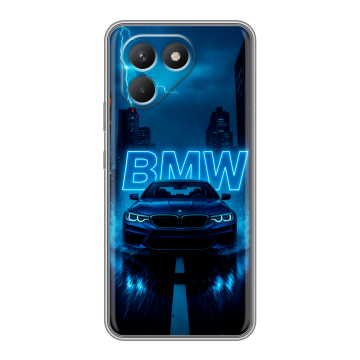 Силиконовый чехол на Tecno Pova 7 Neo с принтом BMW БМВ Силиконовый чехол на Tecno Pova 7 Neo с принтом BMW БМВ