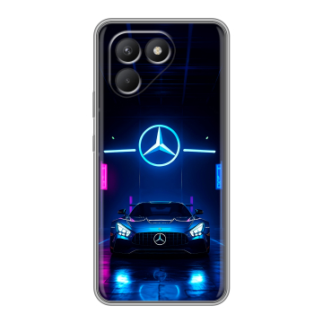 Силиконовый чехол на Tecno Pova 7 Neo с принтом Mercedes Мерседес Силиконовый чехол на Tecno Pova 7 Neo с принтом Mercedes Мерседес