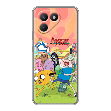 Силиконовый чехол на Tecno Pova 7 Neo с принтом Adventure time Время приключений Силиконовый чехол на Tecno Pova 7 Neo с принтом Adventure time Время приключений