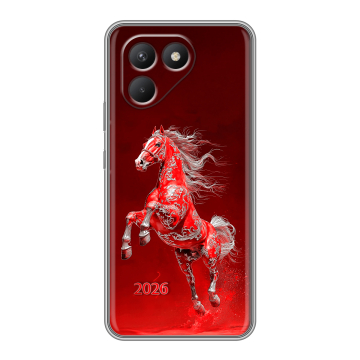 Силиконовый чехол на Tecno Pova 7 Neo с принтом Новый год Силиконовый чехол на Tecno Pova 7 Neo с принтом Новый год