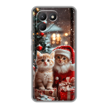 Силиконовый чехол на Tecno Pova 7 Neo с принтом Новый год