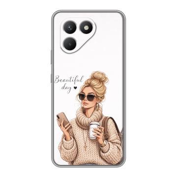 Силиконовый чехол на Tecno Pova 7 Neo с принтом женский Силиконовый чехол на Tecno Pova 7 Neo с принтом женский