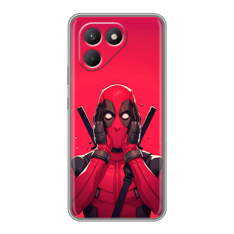 Силиконовый чехол на Tecno Pova 7 Neo с принтом Дедпул Deadpool Силиконовый чехол на Tecno Pova 7 Neo с принтом Дедпул Deadpool