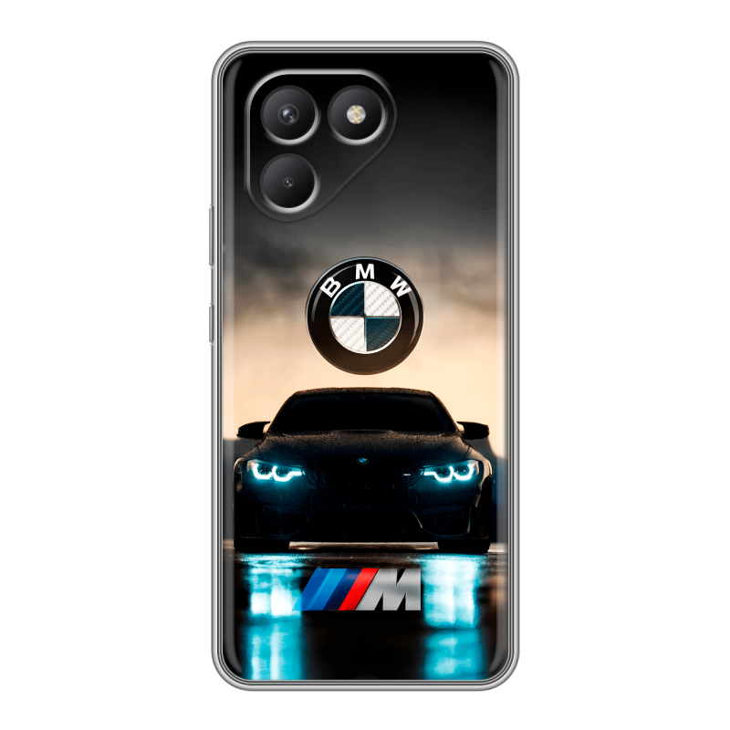 Силиконовый чехол на Tecno Pova 7 Neo с принтом БМВ BMW Силиконовый чехол на Tecno Pova 7 Neo с принтом БМВ BMW