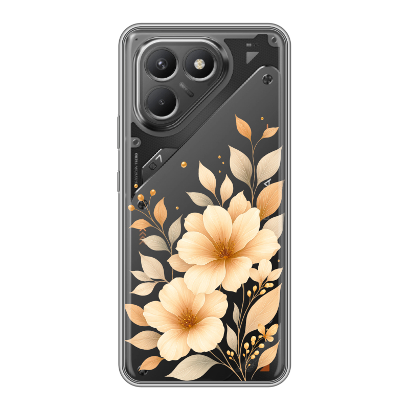 Силиконовый чехол на Tecno Pova 7 Neo с принтом для девушки Силиконовый чехол на Tecno Pova 7 Neo с принтом для девушки