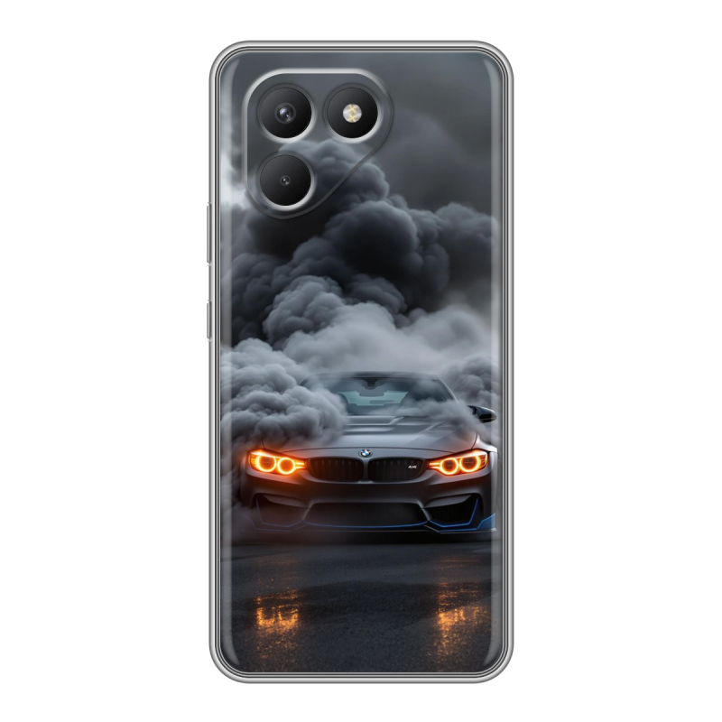 Силиконовый чехол на Tecno Pova 7 Neo с принтом BMW БМВ Силиконовый чехол на Tecno Pova 7 Neo с принтом BMW БМВ