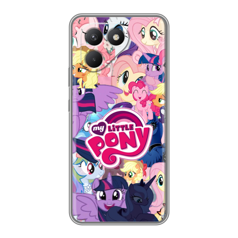 Силиконовый чехол на Tecno Pova 7 Neo с принтом My little pony Дружба чудо Силиконовый чехол на Tecno Pova 7 Neo с принтом My little pony Дружба чудо