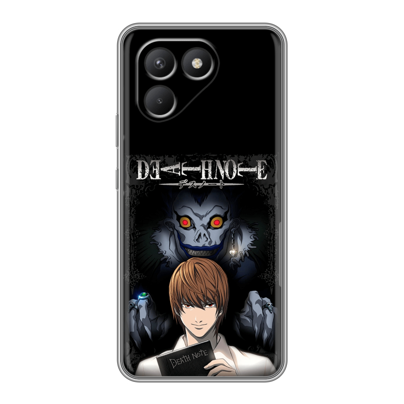 Силиконовый чехол на Tecno Pova 7 Neo с принтом Death note Тетрадь смерти Силиконовый чехол на Tecno Pova 7 Neo с принтом Death note Тетрадь смерти