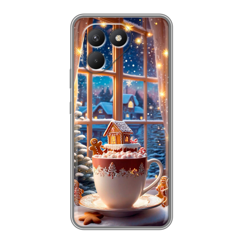 Силиконовый чехол на Tecno Pova 7 Neo с принтом Новый год Силиконовый чехол на Tecno Pova 7 Neo с принтом Новый год