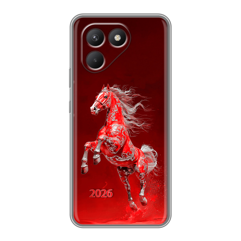 Силиконовый чехол на Tecno Pova 7 Neo с принтом Новый год Силиконовый чехол на Tecno Pova 7 Neo с принтом Новый год