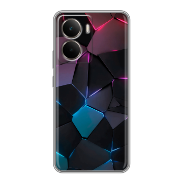 Силиконовый чехол на Realme P3 с принтом Геометрия неона Силиконовый чехол на Realme P3 с принтом Геометрия неона