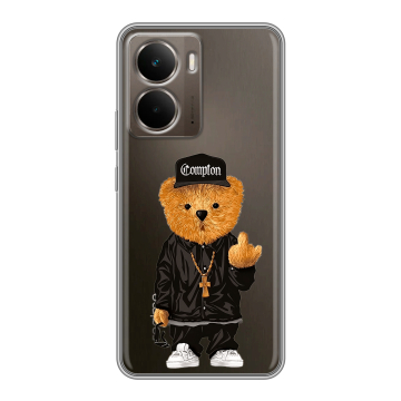 Силиконовый чехол на Realme P3 с принтом Мишка