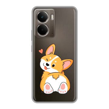 Силиконовый чехол на Realme P3 с принтом Корги