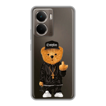 Силиконовый чехол на Realme P3 с принтом Плюшевый медведь