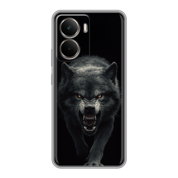 Силиконовый чехол на Realme P3 с принтом Волк