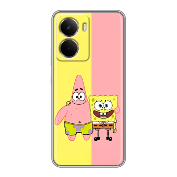 Силиконовый чехол на Realme P3 с принтом Спанч боб Спанчбоб
