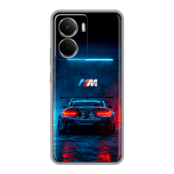 Силиконовый чехол на Realme P3 с принтом BMW БМВ
