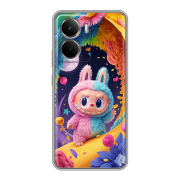 Силиконовый чехол на Realme P3 с принтом Labubu Лабубу