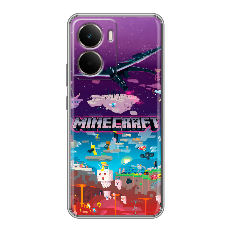 Силиконовый чехол на Realme P3 с принтом Майнкрафт Minecraft Силиконовый чехол на Realme P3 с принтом Майнкрафт Minecraft