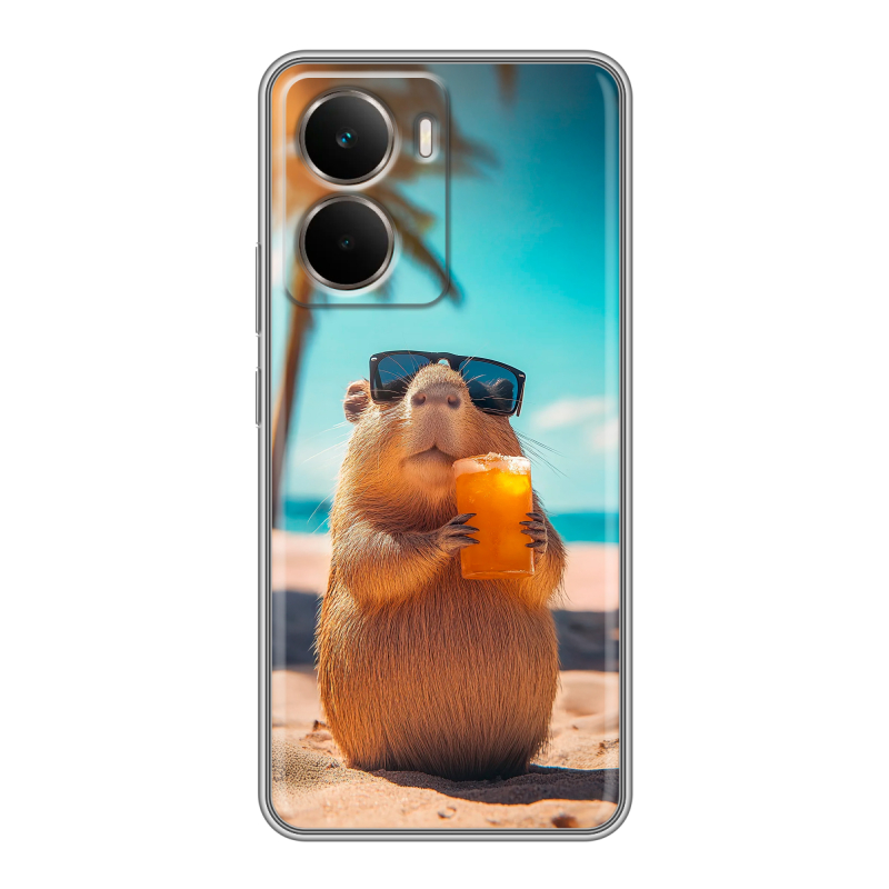 Силиконовый чехол на Realme P3 с принтом Капибара Силиконовый чехол на Realme P3 с принтом Капибара