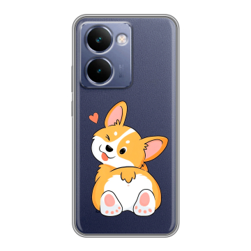 Силиконовый чехол на Realme P3 Ultra с принтом Корги