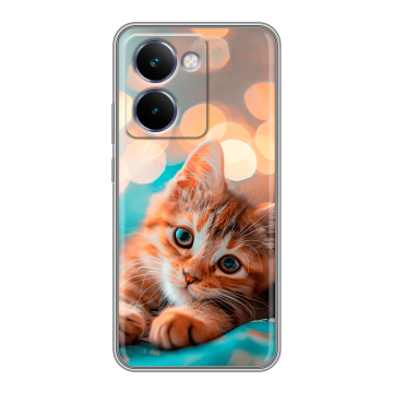 Силиконовый чехол на Realme P3 Ultra с принтом котик