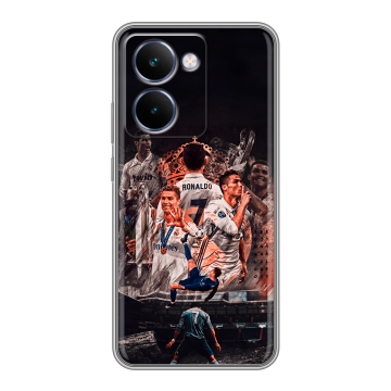 Силиконовый чехол на Realme P3 Ultra с принтом Реал Роналдо Real Ronaldo