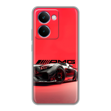 Силиконовый чехол на Realme P3 Ultra с принтом Мерседес Mercedes AMG