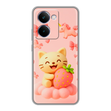 Силиконовый чехол на Realme P3 Ultra с принтом для девочек