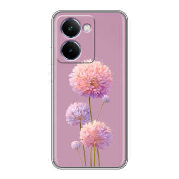 Силиконовый чехол на Realme P3 Ultra с принтом Цветы