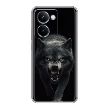 Силиконовый чехол на Realme P3 Ultra с принтом Волк