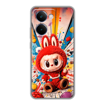 Силиконовый чехол на Realme P3 Ultra с принтом Labubu Лабубу