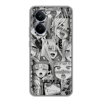 Силиконовый чехол на Realme P3 Ultra с принтом Ahegao Ахегао Аниме