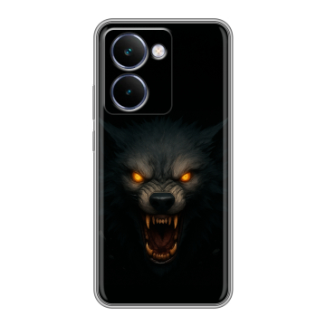 Силиконовый чехол на Realme P3 Ultra с принтом Волк